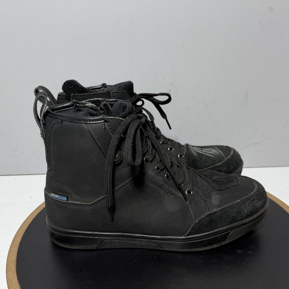 First Gear Coastal Boots Mens Size 8 Black Biker Riding Motorcycle FG